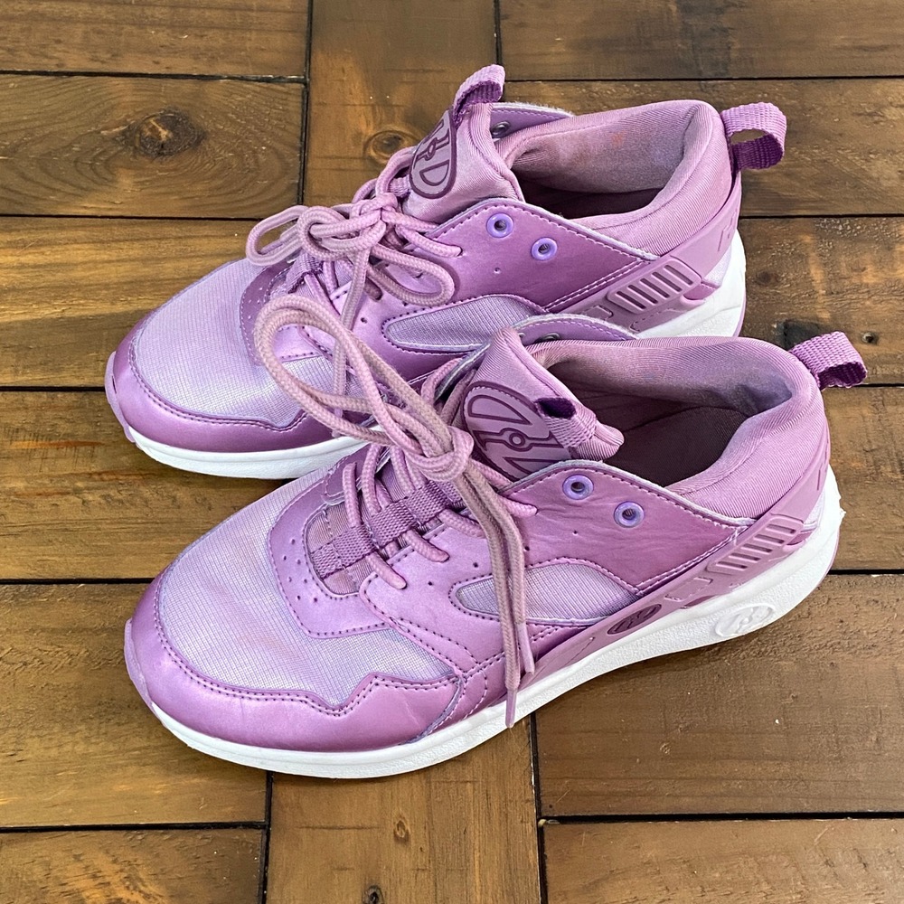 Heelys Rezerve Low Roller Shoes Metallic Lavender Purple Youth 5 Womens 6